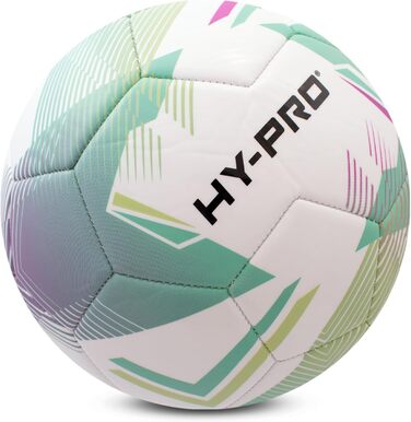 Футбольний м'яч Hy-Pro №5 з ПВХ покриттям для тренувань та ігор (Chevron Green)