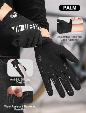 Велосипедні рукавички INBIKE MTB з антиковзким силіконом. Дихаючі рукавички для гірського велосипеда, даунхілу та інших видів спорту. Розмір L