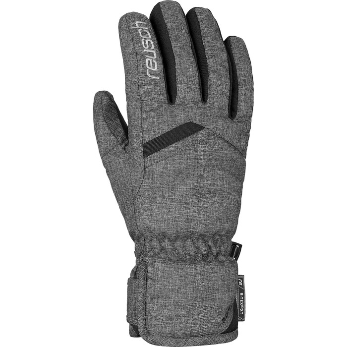 Жіночі зимові лижні рукавички Reusch Coral R-TEX XT, вітро- та водонепроникні, дихаючі, теплі, чорні/сині, розмір 6.5
