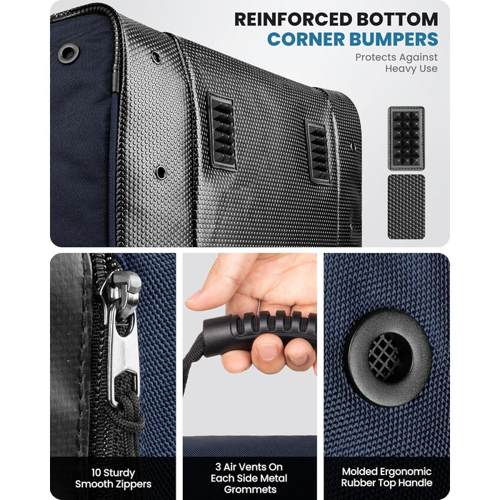 Чохол для гірськолижних черевиків OutdoorMaster, 55 л (Блакитний) - для подорожей, водонепроникний