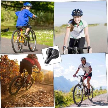 Зручний велосипедний сідло Cloud Comfort Pro: ергономічний, з подвійною амортизацією та Memory Foam, для чоловіків та жінок, блакитний