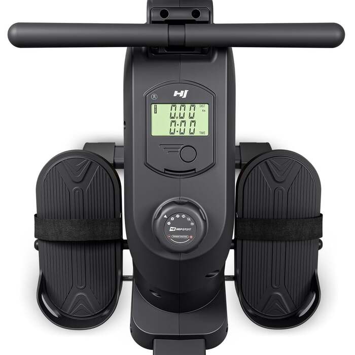 Гребний тренажер Hop-Sport HS-085R Bazel магнітний чорно-золотистий