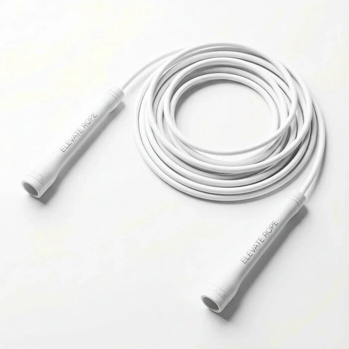 Стрибальний скакалка для дорослих Elevate Speed Rope, 5 мм, регульована довжина 3 м, чорно-біла