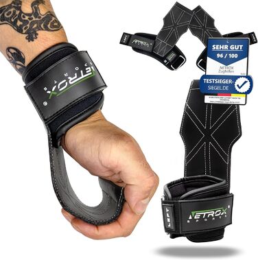 NetroxSports Hyper Grips – Ремені для тяги, фітнес-страпи для важкої атлетики, бодібілдингу, кросфіту, захист зап'ястя, універсальні для чоловіків і жінок