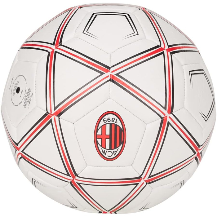 Футбольний м'яч AC Milan, офіційний, для гри та тренувань