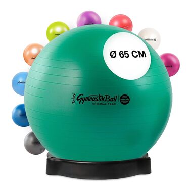 PEZZI Pezziball MAXAFE: фітбол з підставкою, 65 см, зелений