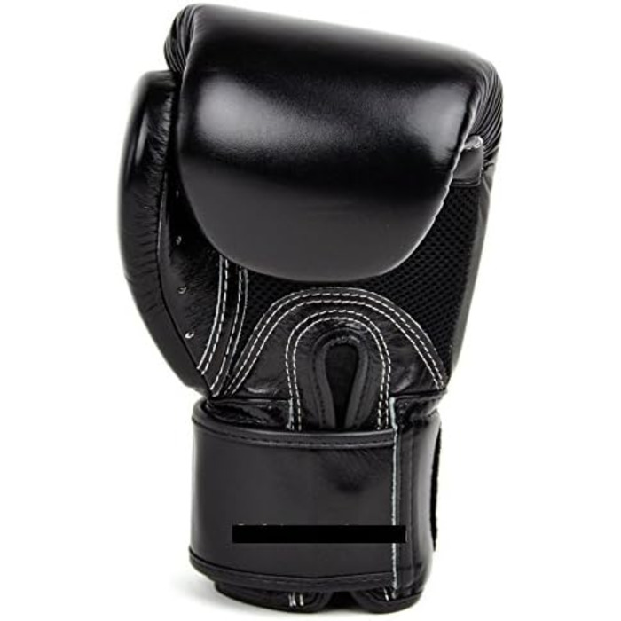 Боксерські рукавички Fairtex BGV1 дихаючі, шкіряні, чорні, 10oz – для боксу, ММА, кікбоксингу та Муай Тай