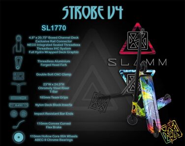 Трюковий самокат Slamm Strobe V4 2021 Surge для екстремального катання