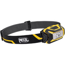PETZL ARIA 1: Компактна водонепроникна налобний ліхтар 350 люмен, жовто-чорний