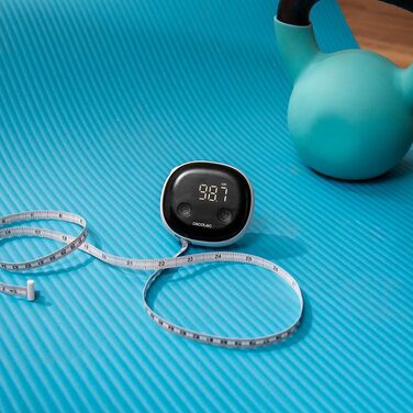 Інтелектуальна вага Cecotec HealthySmart Pro з додатком, Surface Precision, BIA-технологія, LCD-дисплей, 8 сенсорів, 180 кг, білий колір