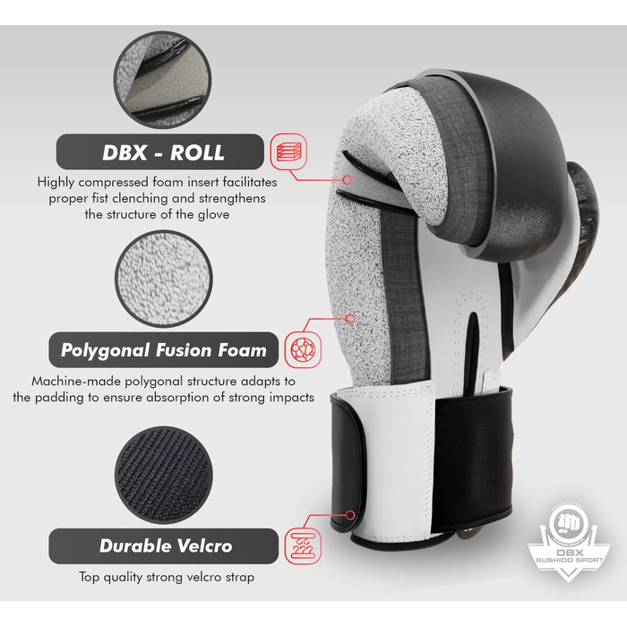Боксерські рукавички DBX BUSHIDO SPORT ARB-407a для чоловіків, 8–16 oz, для боксу та кікбоксингу