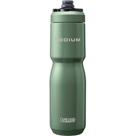 Пляшка для води Camelbak Podium Insulated Steel 650 мл, зелена (Moss), термоізоляційна, для спорту та подорожей