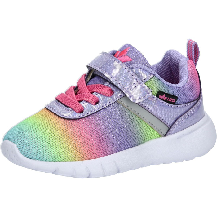 Дитячі капці-кеди Lico Kinder Cakes Vs – унісекс, 24 EU, фіолетово-рожево-блакитні