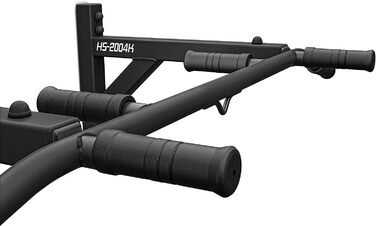 Турнік для стіни Hop-Sport HS-2004K з 6 ручками, кріпленням для боксерського мішка та TRX, професійний, антиковзкі ручки