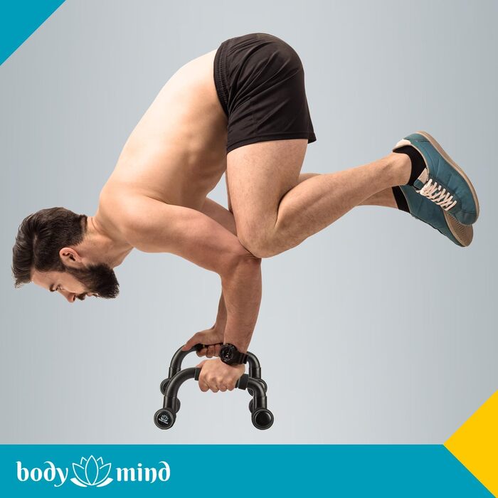 Ручки для віджимань Body & Mind® Push-Up: компактний тренажер для всього тіла, ефективне силове тренування