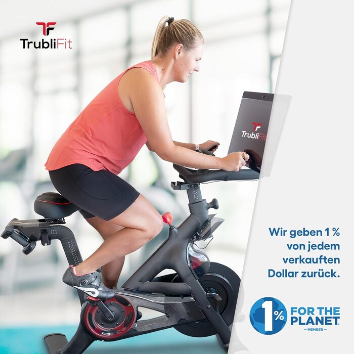 Замінний велосипедний сидіння TrubliFit для Peloton Bike & Bike+ (велике, для жінок та чоловіків, чорний/червоний)