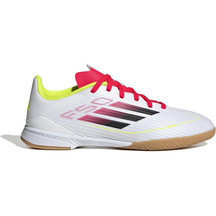 Дитячі футбольні бутси adidas F50 League Indoor, 34 EU, біло-чорно-жовті
