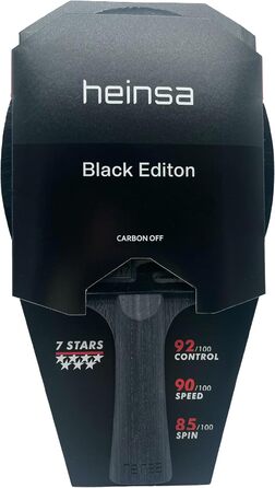 Тенісний стіл Heinsa Carbon Profi Black Edition: професійний стіл для змагань з ITTF, ручка з лихтенштейну, преміум-якість, у комплекті м'ячики та упаковка