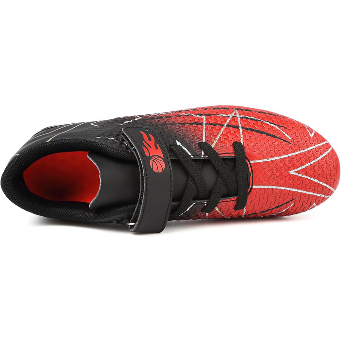 Дитячі футбольні бутси з шипами, професійні, для хлопчиків та дівчаток, чорно-червоні (36 EU)