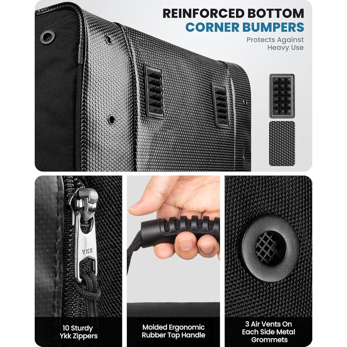 Чохол для черевиків OutdoorMaster: для сноуборду та лиж, 55 л, чорний