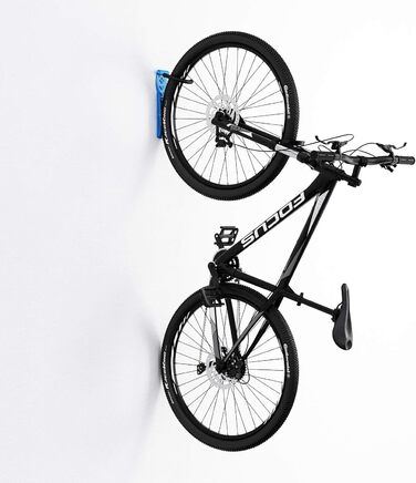WELLGRO Тримач для велосипеда на стіну - сталевий кронштейн, гачок, стійка для велосипеда - колір на вибір (Блакитний)