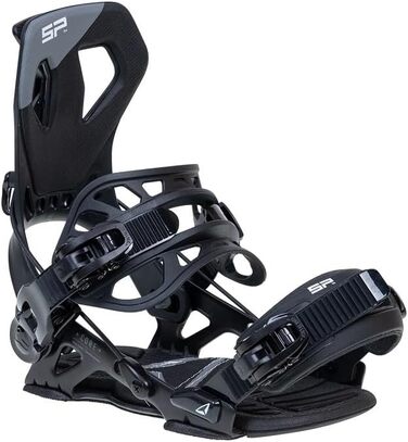 SP Core автоматичні сноуборд-кріплення Flow для жінок та чоловіків. Розміри: 39-41,5 EU. Підходять для фрістайлу та фрірайду. Колір: Gunmetal.
