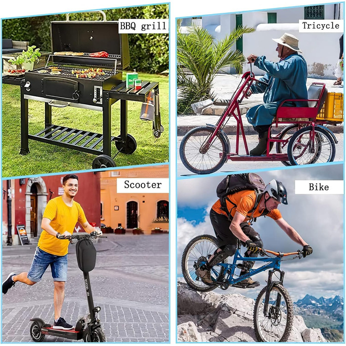 Замок для велосипеда з кодом (14 кольорів), ланцюговий замок, сталевий, висока безпека, A-чорний