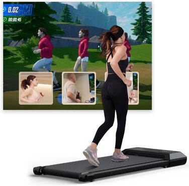 Бігова доріжка Walking Pad Lacuffy 2,5 к.с. для дому, до 136 кг, з додатком, тренуваннями та онлайн-змаганнями