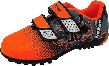 Дитячі футбольні бутси для гри на твердих поверхнях, розмір 25-37, помаранчеві