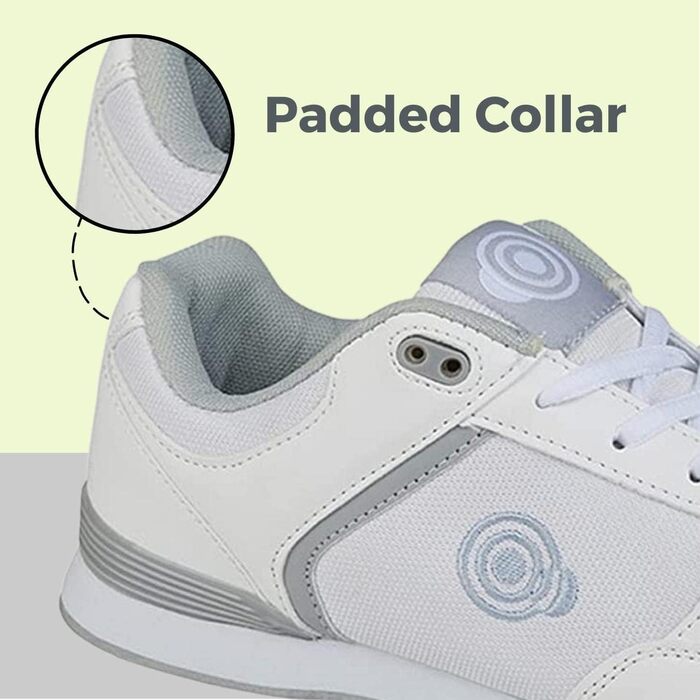 Жіночі дитячі туфлі для боулінгу/тренувань Dek Babyschuhe, білі/сірі, розмір 38