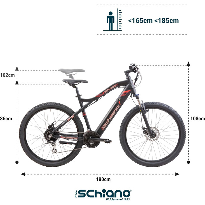 Електровелосипед F.lli Schiano Braver 27.5