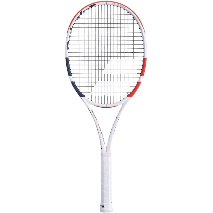 Тенісна ракетка Babolat Pure Strike 16/19 для дорослих, унісекс, біло-червона-чорна
