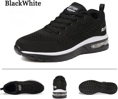 Кросівки для чоловіків: бігові, спортивні, повсякденні, для ходьби, тренувань, гімнастики, чорно-білі. Розмір 40 2/3 EU