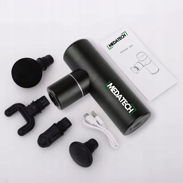 Перкусійний масажер Medatech Massage Gun Pro Mini — компактний масажер для спини та всього тіла