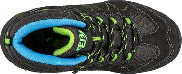 Черевики трекінгові та похідні для дітей Brütting Bergen Unisex, 37 EU, сірий, синій, лимонний