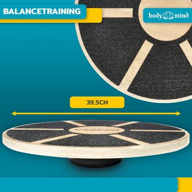 Баланс-борд Deluxe для фізіотерапії та тренувань координації з безкоштовною електронною книгою Studio Board Deluxe з дерева
