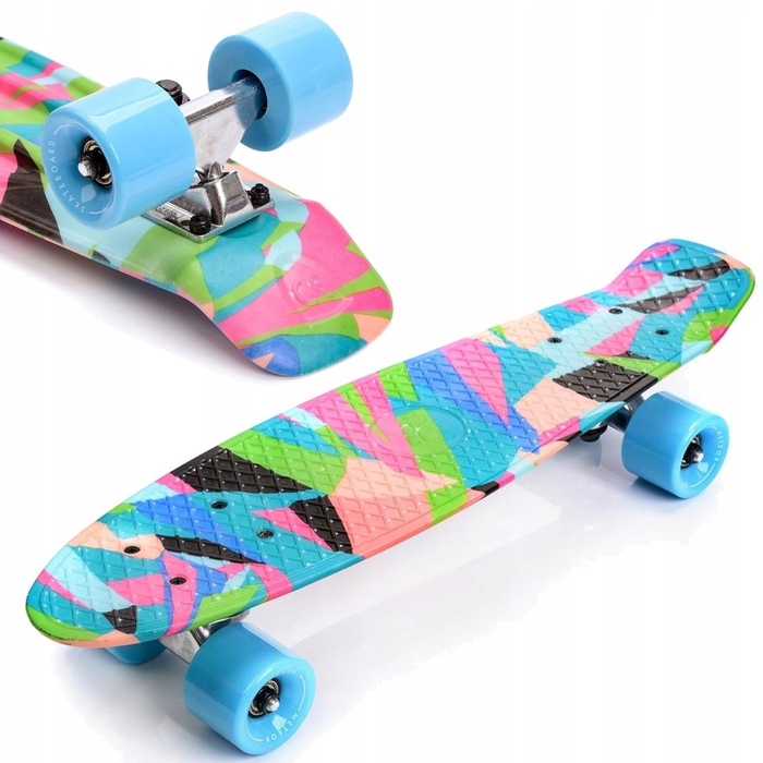 Скейтборд Meteor Multikolor, багатокольоровий, 56x15 см