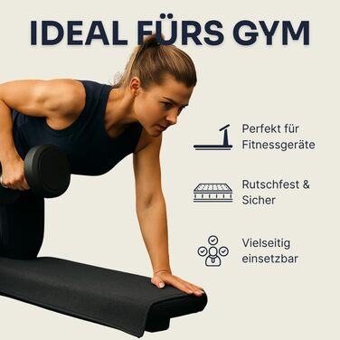 Рушник для фітнесу YUMUVE 125x50 см – спортивний рушник з покриттям для обладнання – неслизький & швидковисихаючий – мікрофібра, рифлена тканина – ідеально для спортзалу, тренажерного залу, йоги, тренувань – 5 кольорів (антрацит)