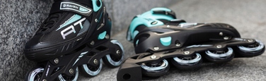 Регульовані ролики RAVEN Profession Black/Mint, розмір 38-42