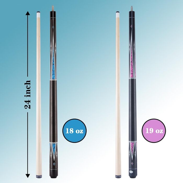 Більярдний кий для початківців 121,9 см, канадський клен, набір для вузьких приміщень, розмір Junior