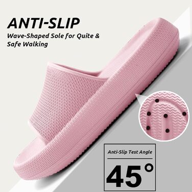 Шльпанці Badelatschen Cozislides: жіночі та чоловічі шльпанці для дому та пляжу, антиковзкі, рожеві, 37/38 EU