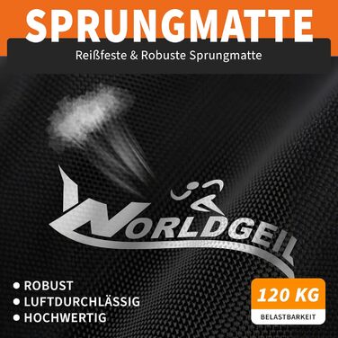 Складаний фітнес-батут для дому з регульованою ручкою, навантаження до 150 кг, діаметр 86.5 см, помаранчевий — для дорослих та дітей