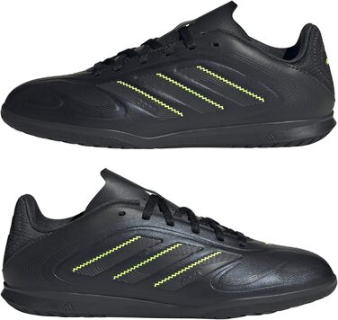 Кросівки футбольні Adidas Copa Pure III Club Indoor Unisex, 38 2/3 EU, Core Black/Dgh Solid Grey/Lucid Lemon