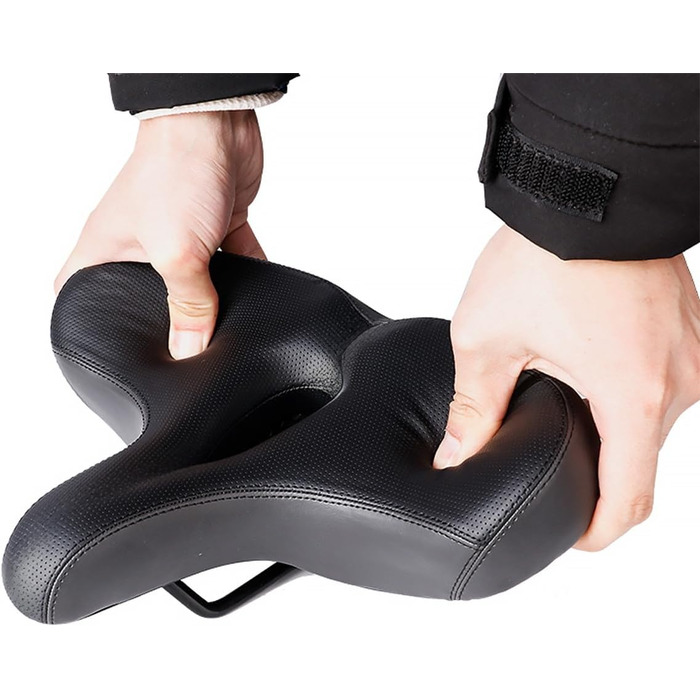 Зручний велосипедний сідло Midgard з дихаючим матеріалом, широке та з м'якою підкладкою для жінок та чоловіків, з вирізом O-Zone