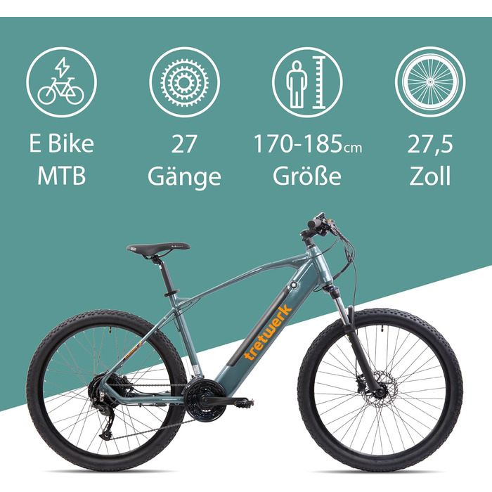 Електровелосипед TRETWERK Bolt 7 27,5