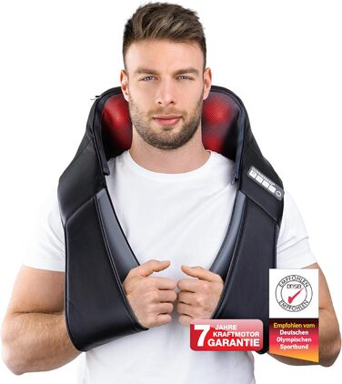 Масажер для шиї та спини Donnerberg Shiatsu з функцією прогріву, ударний, гарантія 7 років, сертифікат TÜV Süd