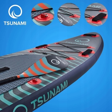 Надувна SUP-дошка TSUNAMI Wave T03 (350 см) з веслом та сидінням