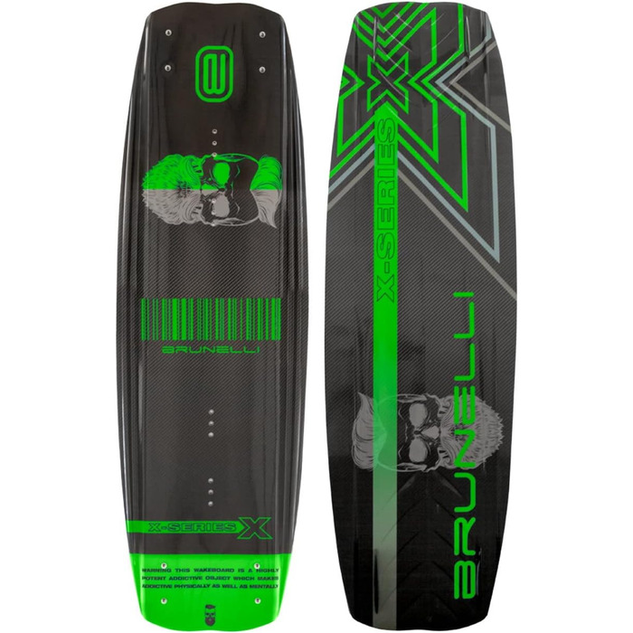 Вейкборд Brunelli Carbon 138 см з кріпленнями XL (43-47)