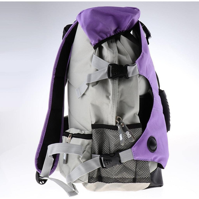 Рюкзак Harayaa для роликів та інлайнів, фіолетовий: зручне зберігання