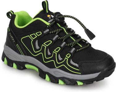 Дитячі кросівки UOVO для бігу, туризму та трекінгу, водонепроникні, розмір 27-40, чорно-зелені